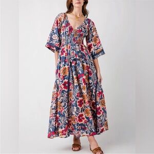 Free People Dixie Printed Floral Maxi Dress
